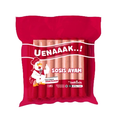 

SOSIS AYAM BELFOODS UENAAAK 375 GRAM