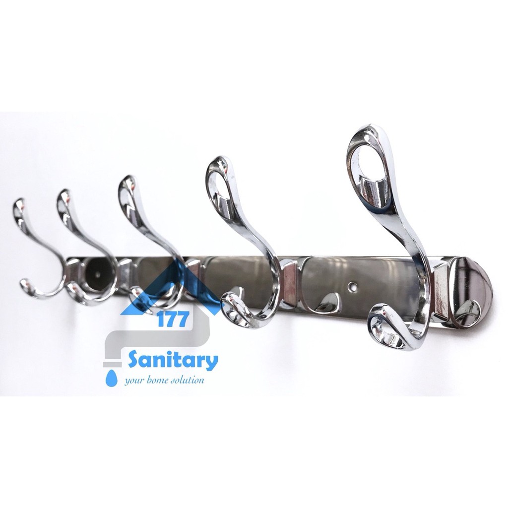 Gantungan Baju Stainless 5 Kait Gede 1239- Kapstok 5kait Mumer Rak Cantolan Mumer Hook Hanger /D12