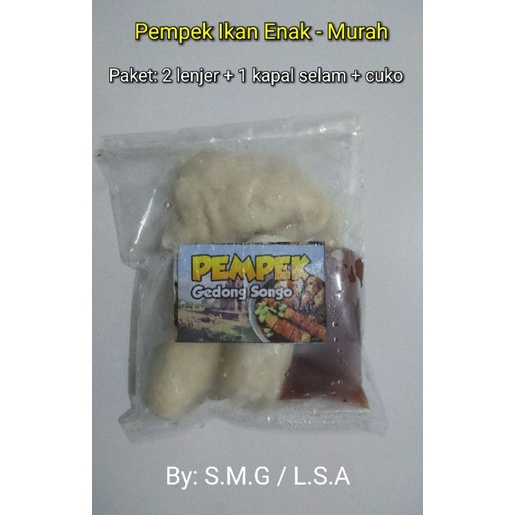 

Pempek Ikan Enak ( 2 lenjer 1 kapal selam bumbu cuko)