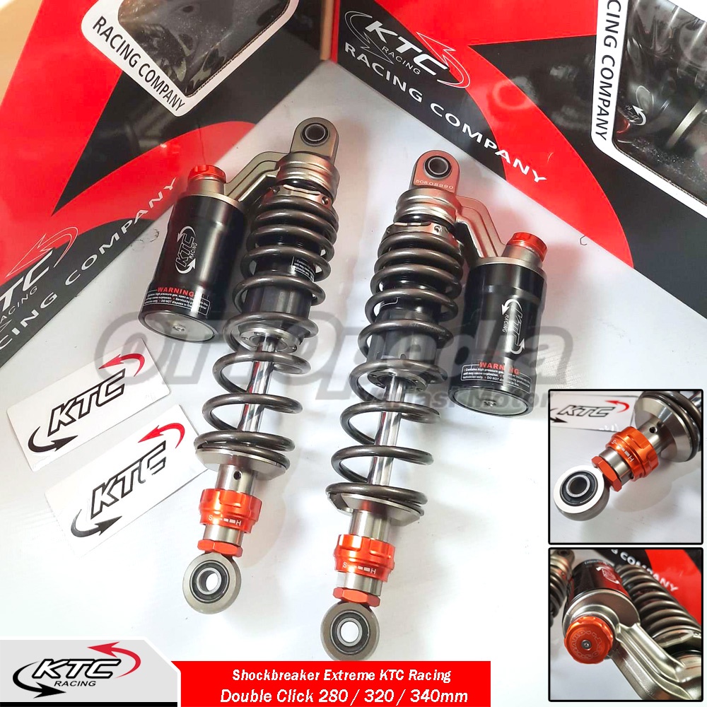 Shock KTC Extreme Ori Tabung Double Klik 280/ 320/ 340mm Shockbreaker Jupiter FizR Tiger RX King Jap