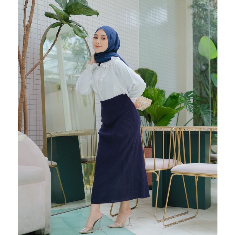 ROK RAJUT WANITA SPAN PANJANG KNIT