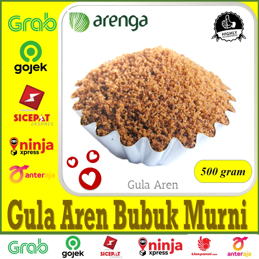

Gula Aren Bubuk Murni Pure Palm Sugar Premium Arenga 500 gram