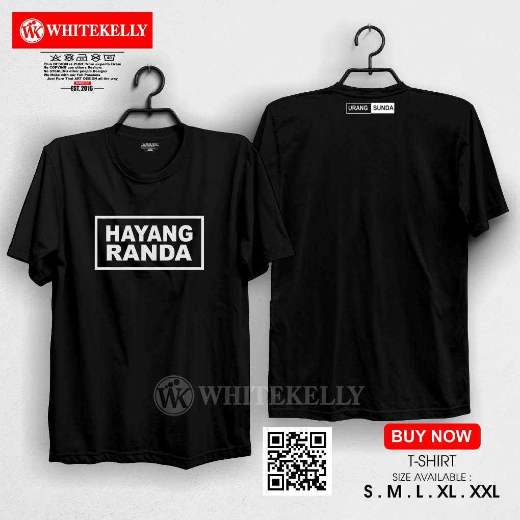 Kaos Baju Tshirt Distro Kata Kata Hayang Randa Urang Sunda