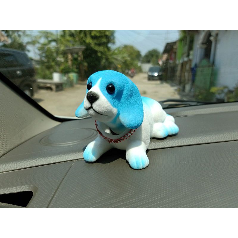 Boneka Hiasan Dashboard Mobil Kepala Goyang /Dori dori Unta dan Anjing