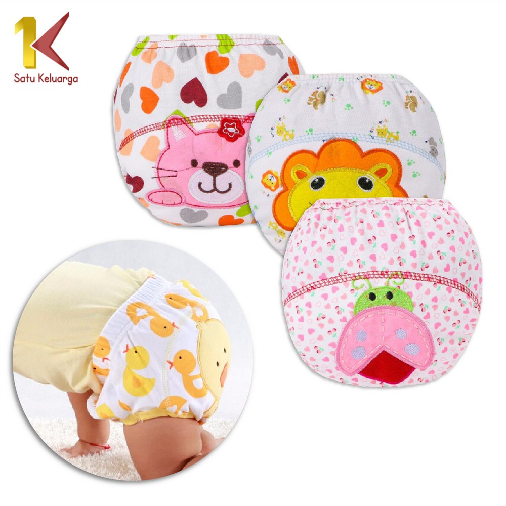 Satu Keluarga Popok Kain Bayi P79 Bisa Cuci Ulang Celana Training Pants Anak Cloth Diaper Klodi Popo