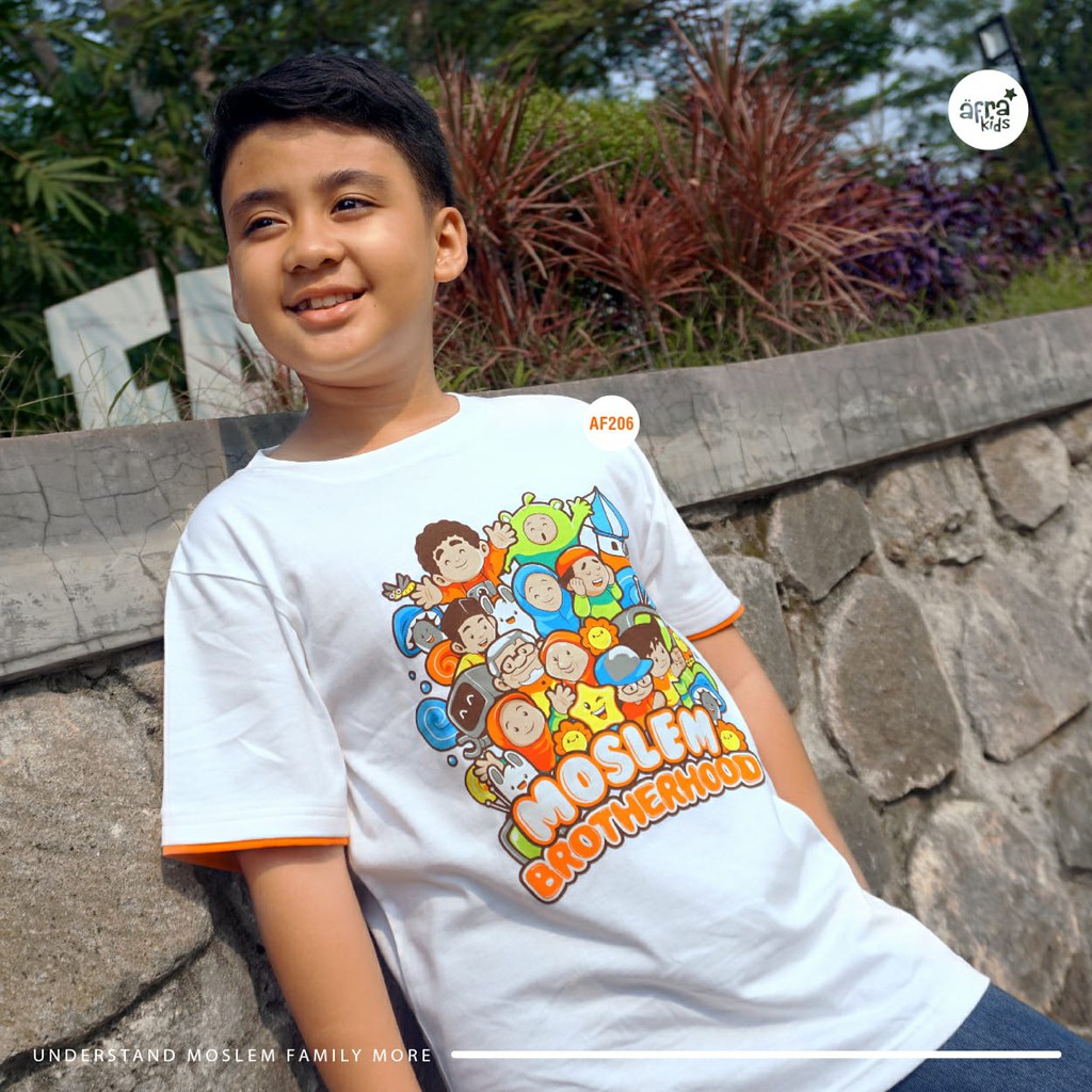 Kaos Afrakids AF206 &quot; Moslem Brotherhood&quot; Pendek