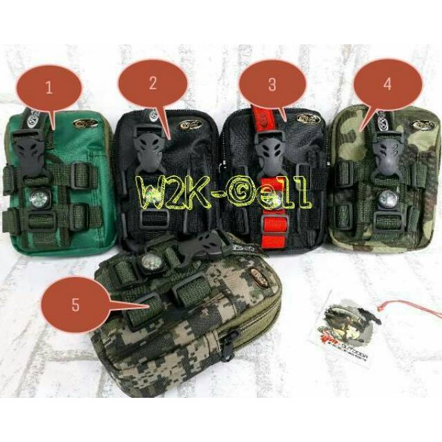 Tas pinggang kombinasi sarung hp Android dan brandcode outdoor