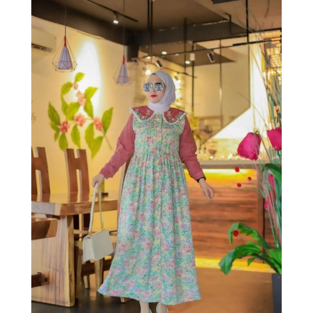 Rere Dress Athaya Daily / Dress wanita / gamis cantik