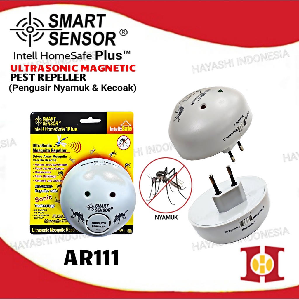 Pengusir Anti Nyamuk Pembasmi Serangga Kutu Kecoa Ultrasonic Magnetic