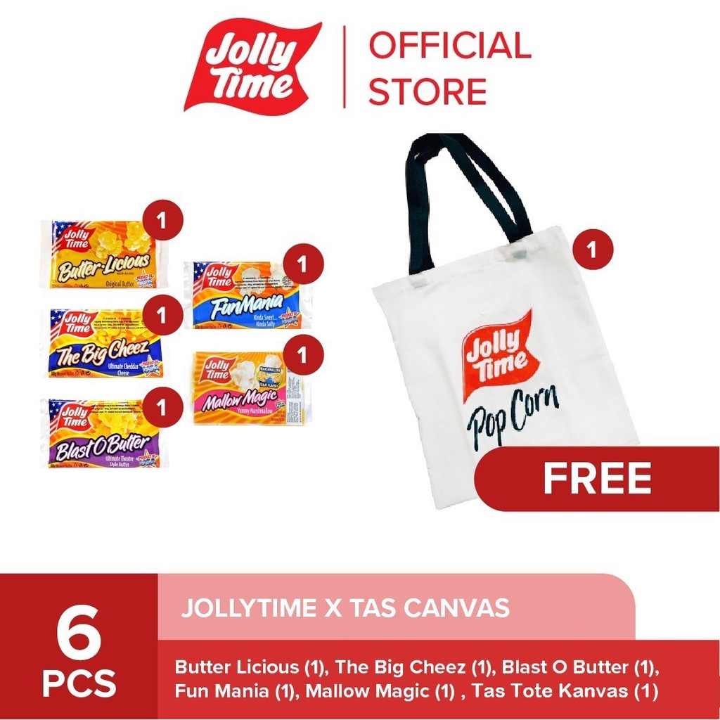 

Jolly Time Popcorn X Tas Kanvas