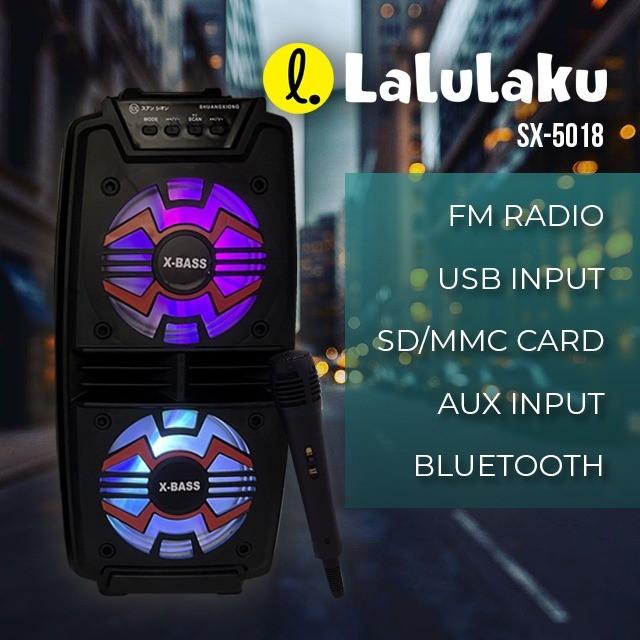 Speaker Portable Microphone SX 5018 Bluetooth Super Bass MP3 Player