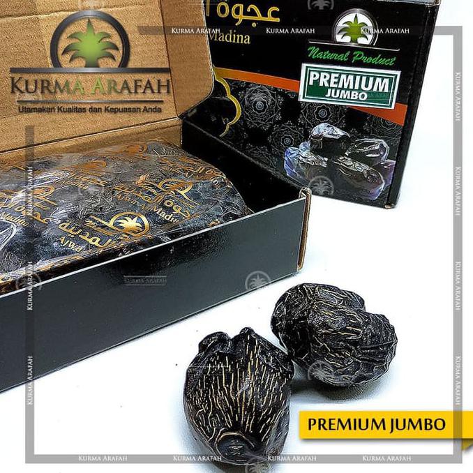 

Kualitas Terbaik Kurma Ajwa Premium 500Gr Kualitas Super Asli Madinah Nabi Rosul Besar