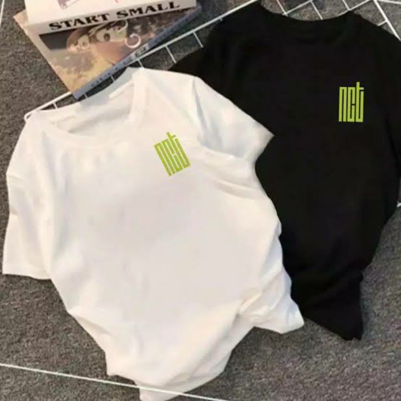 Kaos Kpop NCT logo kecil