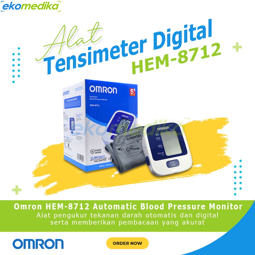 OMRON HEM-8712 Tensimeter Digital / Alat Cek Tensi Darah Digital OMRON HEM 8712 ORIGINAL