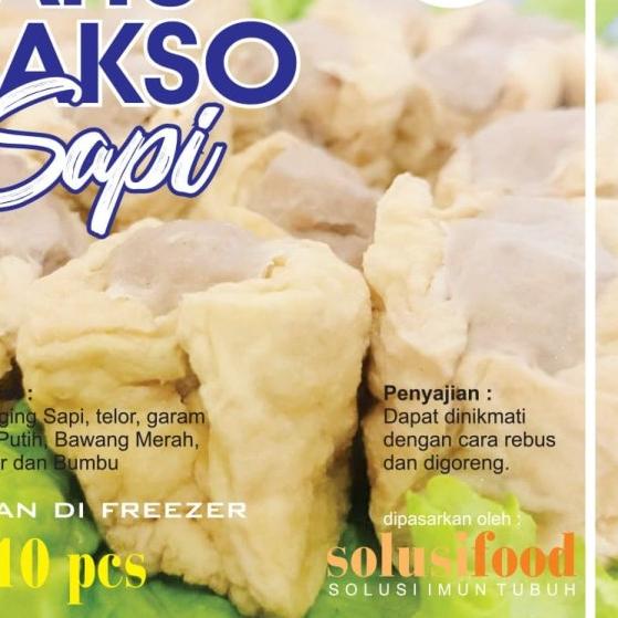 

➸ tahu bakso sapi halal non tepung keto friendly ☞