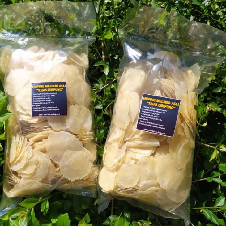 

[KODE FTWPL] Emping melinjo mentah super tipis 1kg || emping melinjo mentah asli khas limpung
