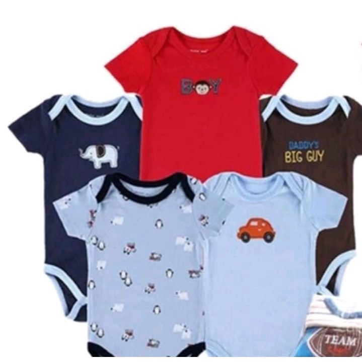 JUMPER BAYI LENGAN PENDEK ISI 1PCS MEREK CARTER LOVE/BIZYBEE/BABY GROW