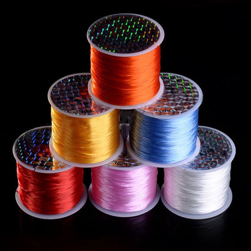 10m/Roll Strong Elastic Crystal Beading Cords 1mm for DIY Elastic Beaded Bracelets Jewelry Making Stretch Thread String Line