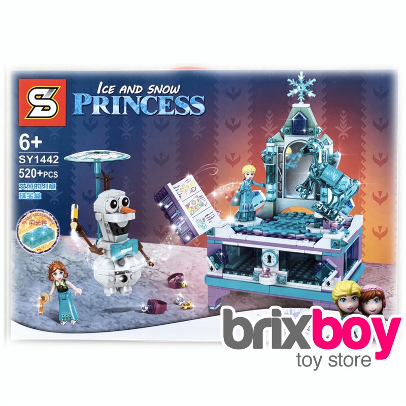 Mainan Frozen SY1442 Princess Elsa Jewellery Box Olaf