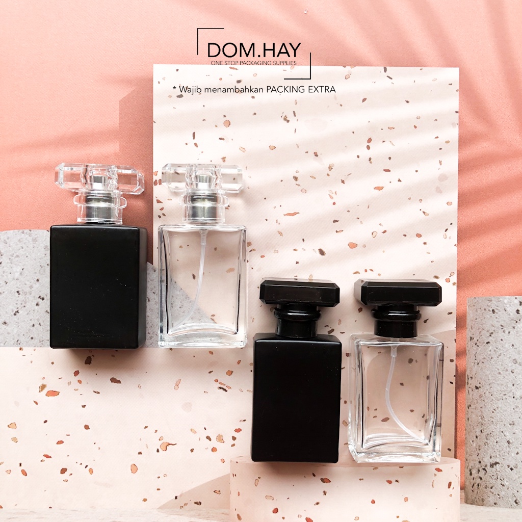 Botol Parfum 30ml CHANEL Hitam 1 Box 210pc Packaging Botol Kaca  Parfume Minyak Wangi Fragrance Bisa