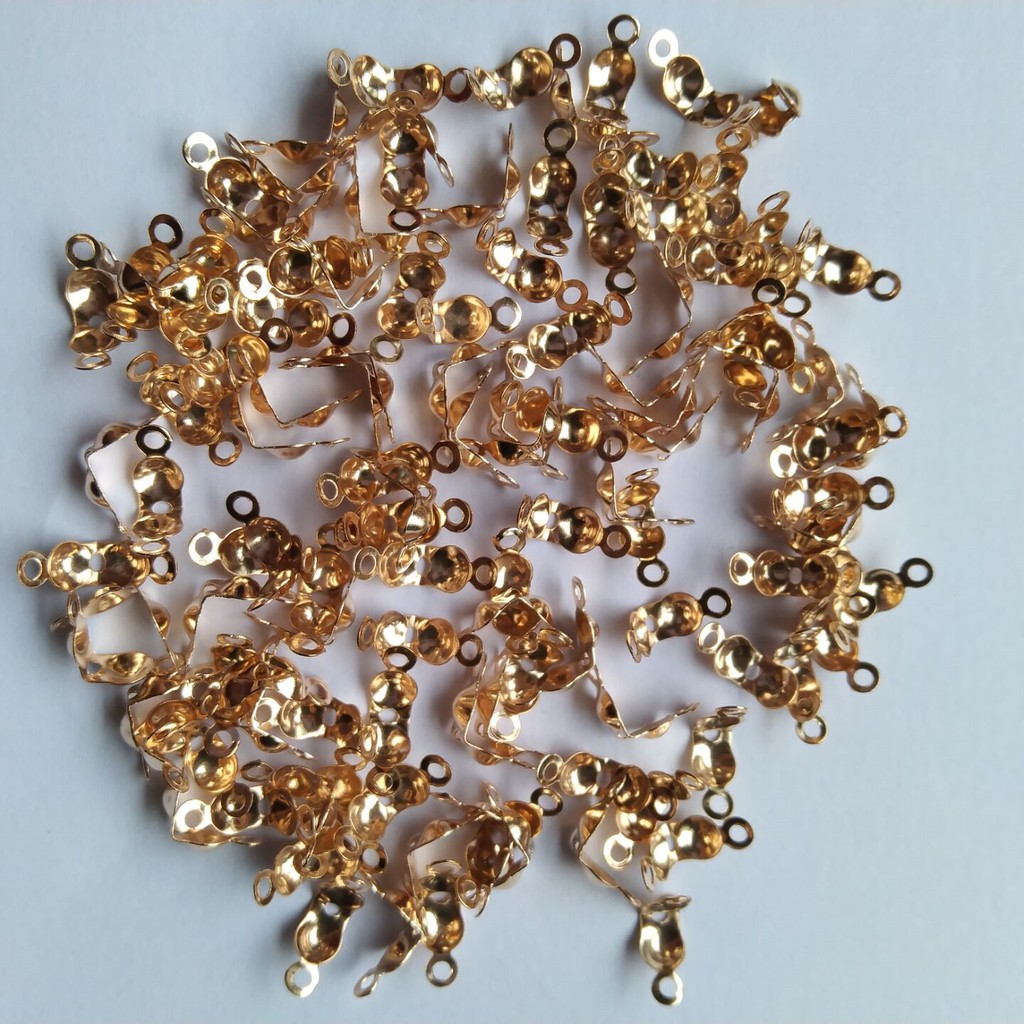 100Pcs Konektor Rantai Bola 4x7mm Untuk Membuat Perhiasan DIY