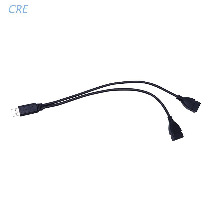 Cre Kabel Extension Splitter Data / Charger Usb 2.0 Tipe A 1 Male Ke 2 Female Bentuk Y