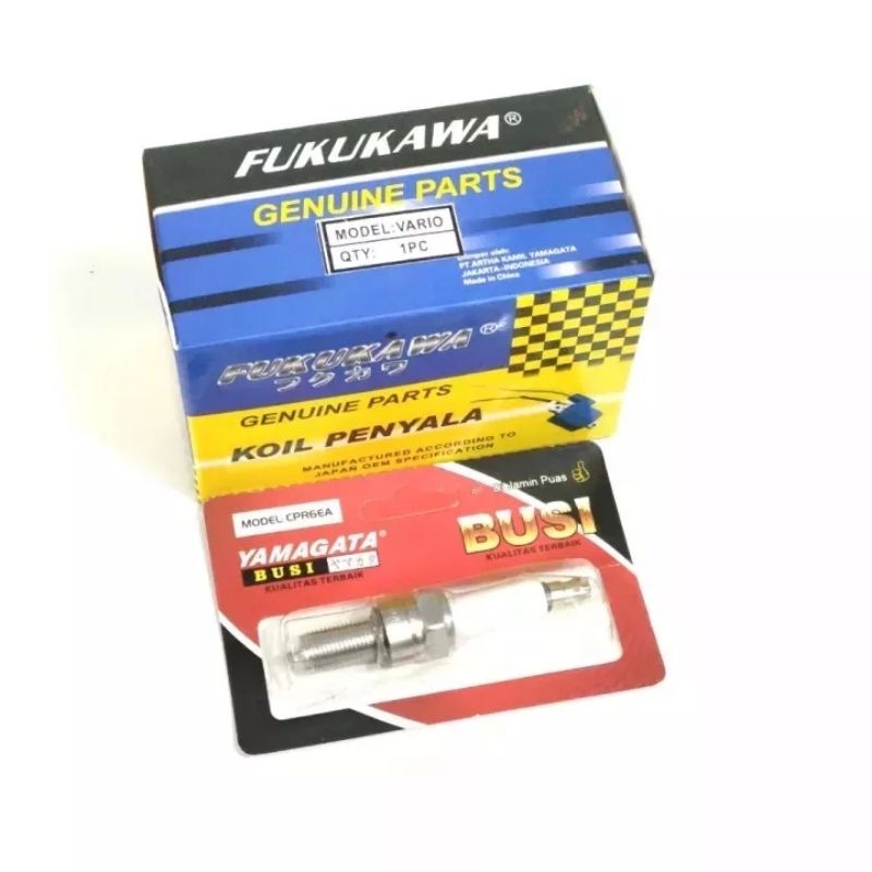 Koil Coil Fukukawa Vario + Busi Yamagata Vario Techno Old/lama, Vario Old/lama, Vario 110 karbu