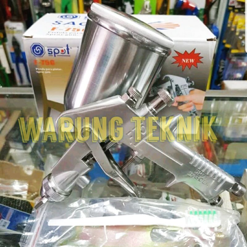 SPOT SPRAY GUN TABUNG ATAS F75G F75 F 75 G MODEL MEIJI 400CC