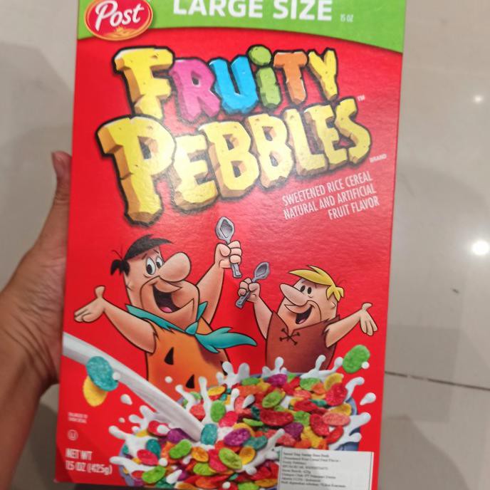 

Promo Post Fruity Pebbles Sweetened Rice Cereal 425 / Post Cereal Beras Buah