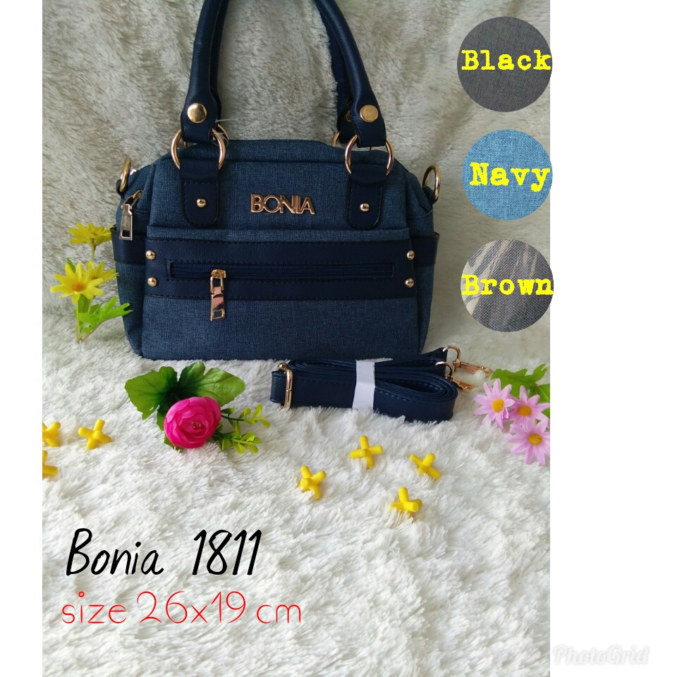 Tas Cewek Murah Bonia 2 in 1 / Tas Mini Selempang dan jinjing/tas lokal branded murah baru