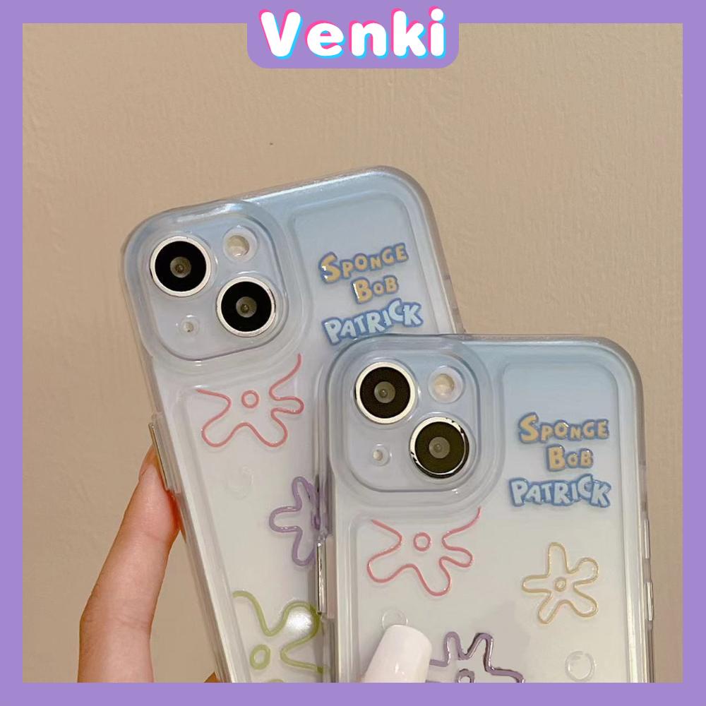 iPhone Case Silicone Soft Case Clear Case Thickened Shockproof Protection Camera Metal Button Cartoon Cute Compatible For iPhone 11 Pro Max 13 Pro Max 12 Pro Max 7Plus xr XS Max