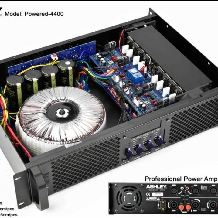 power amplifier ashley powered 4400 / powered4400 4 channel murah