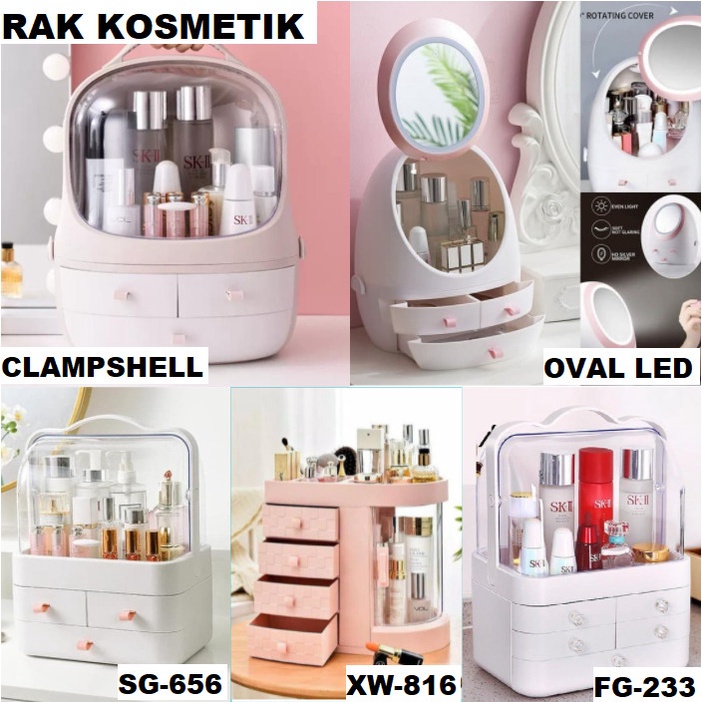 Rak Kosmetik Makeup Storage Box Rak Kosmetik Multifungsi Kotak MakeUp MUA