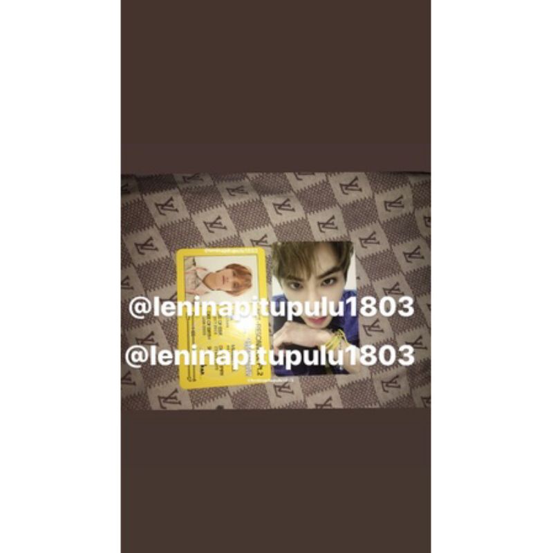 ID CARD HAECHAN PHOTOCARD XIAOJUN DEPARTURE NCT 2020 RESONANCE