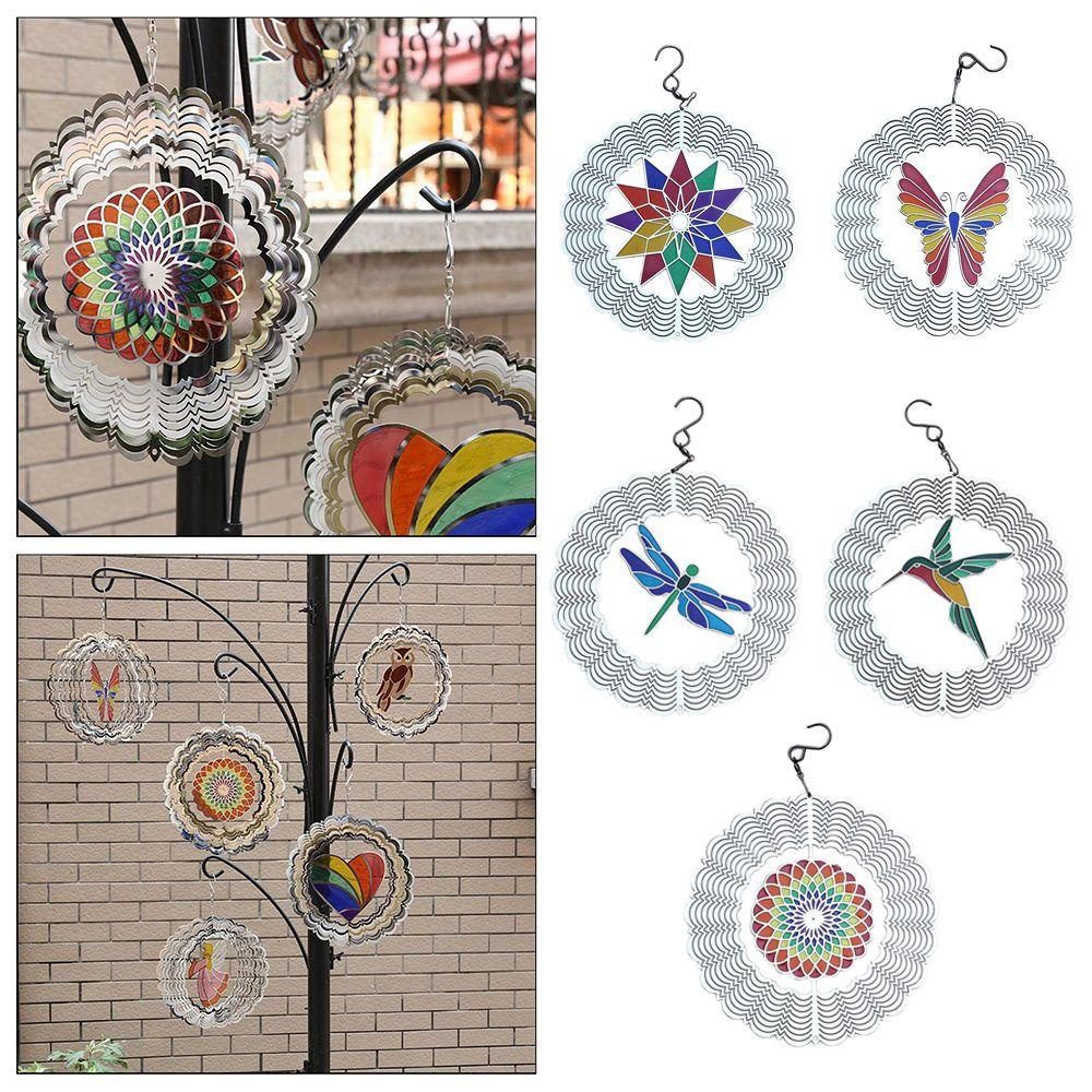 Populer Wind Spinner Dekorasi Halaman 3D Hollow Out Wind Chime