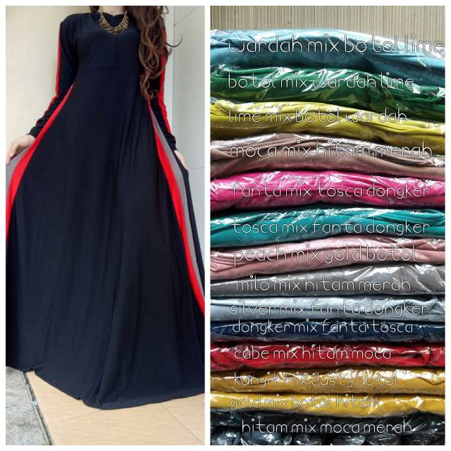 GAMIS JERSEY, BAHAN JERSEY PREMIUM,  ADEM & TEBAL, COD