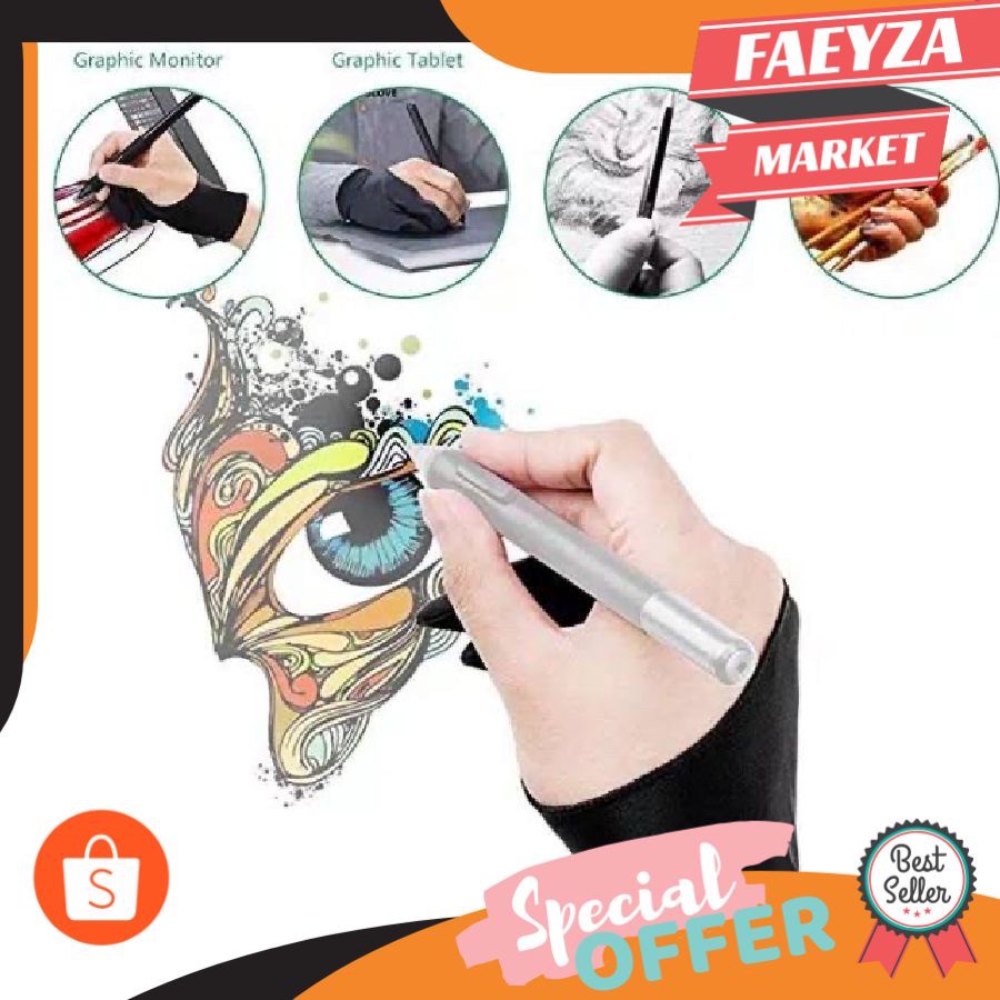 GLOVE DRAWING TWO FINGER PAINTING DIGITAL IPAD TABLET