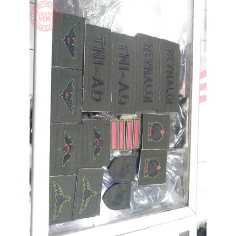 MENERIMA PEMBUATAN PAPAN NAMA BAJU PDL BORDIR /PDH/PNS Terbaru Bordir Nama