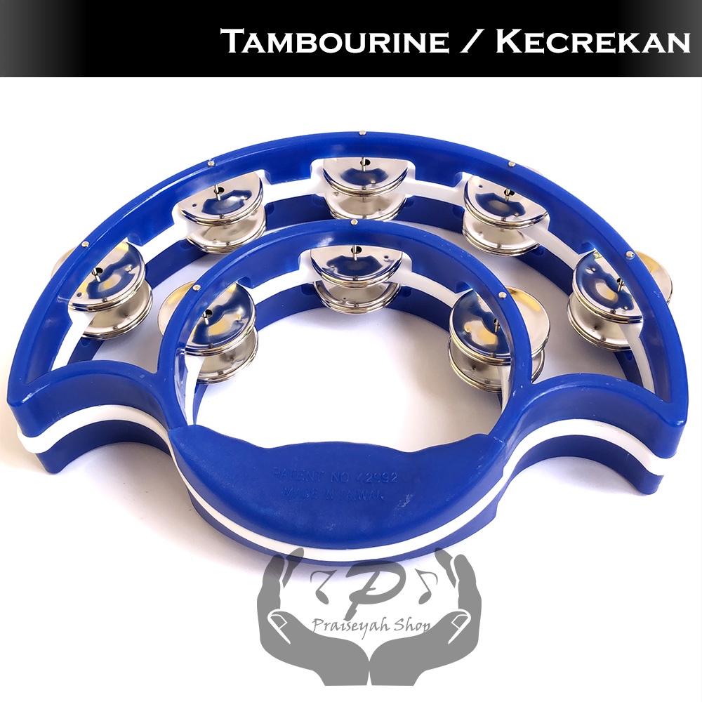 Tamborin Kecrekan Double Head Tambourine Perkusi