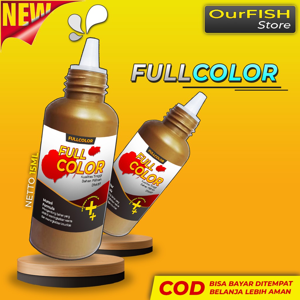 FULLCOLOR Obat Mutasi Ikan Cupang Mempercepat Full Block Meningkatkan Pigmentasi Cupang Multicolor