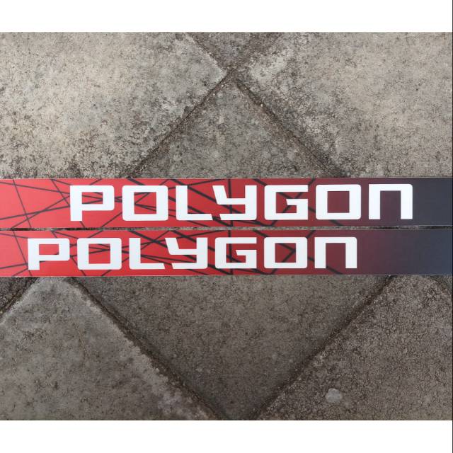 Decal sticker frame bawah(Downtube) polygon xtrada casacade sisiku - (2pcs-Rp.30.000)