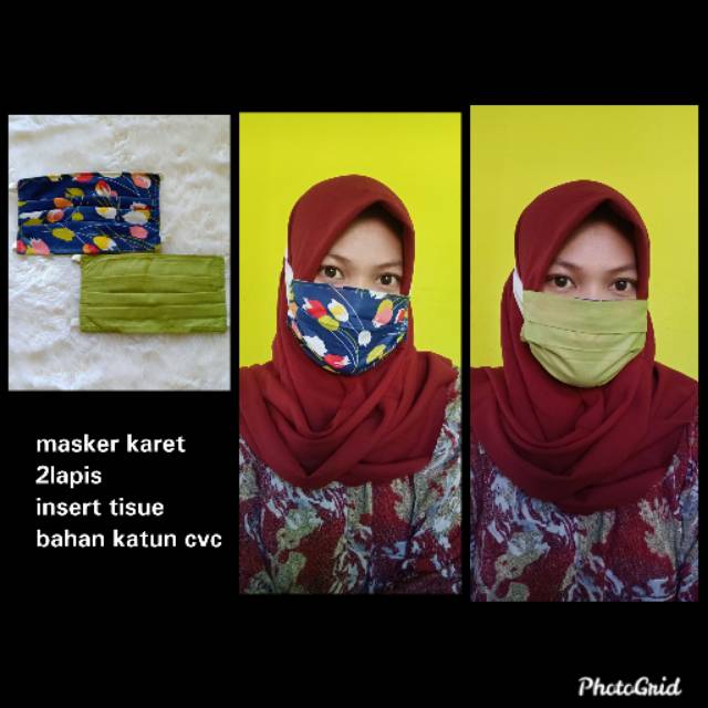 MASKER 2LAPIS MASKER KARET