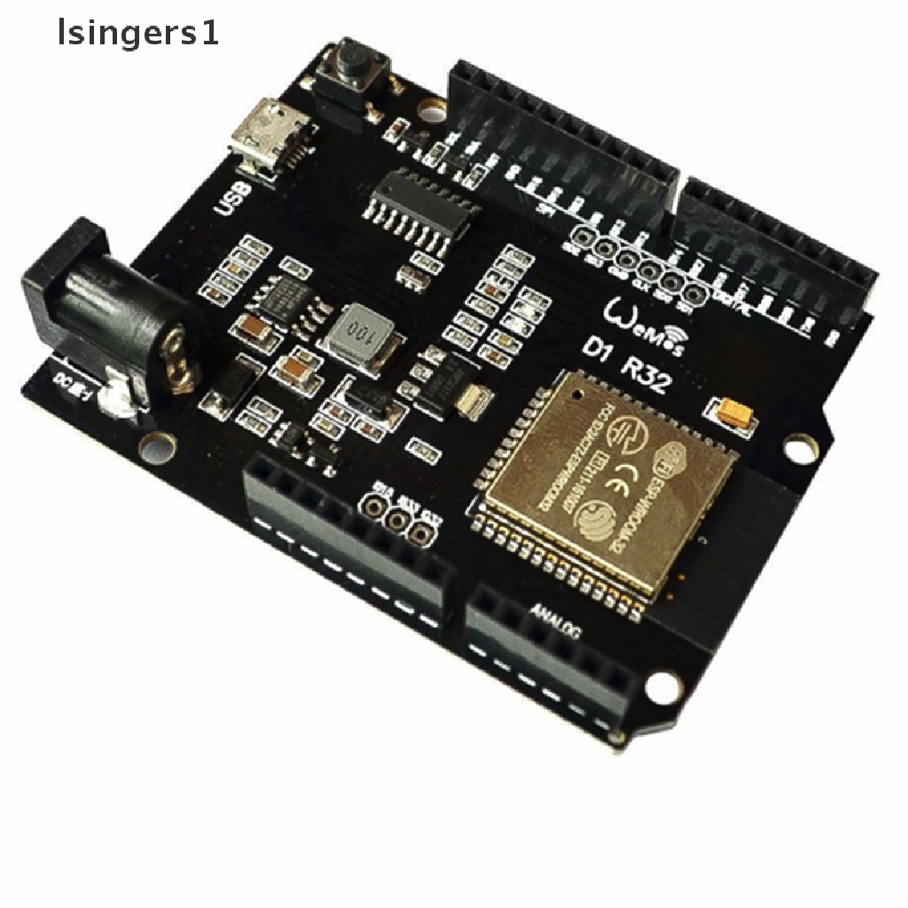 (lsingers1) Esp32 CH340G Wemos Board UNO R3 D1 R32 WiFi 4MB Bluetooth USB Untuk Arduino