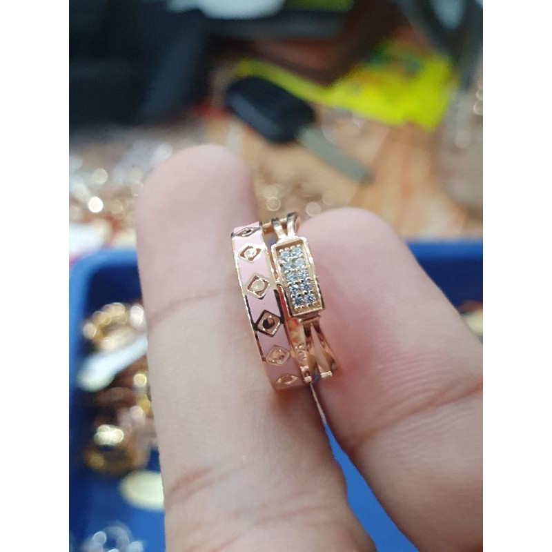 cincin emas dof pink model fashion