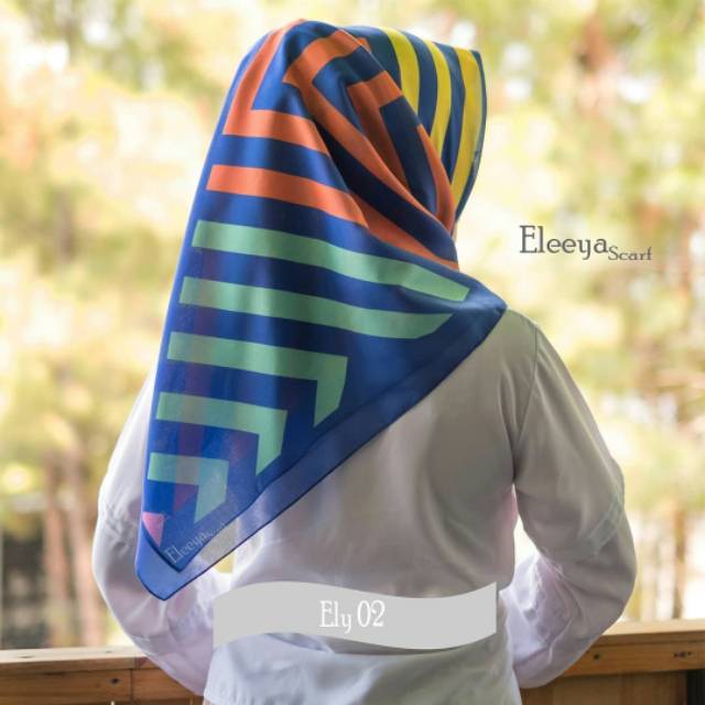 HIJAB SEGIEMPAT MOTIF PRINTING II Eleeya Scarf ELY 01