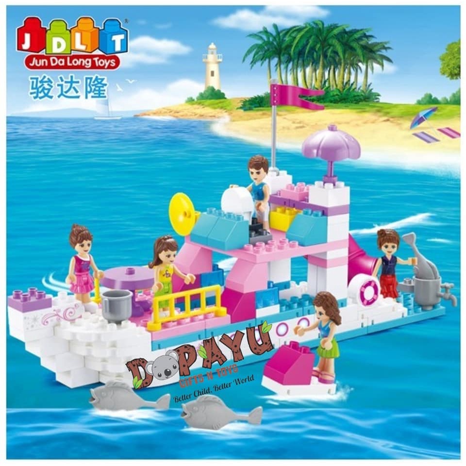 BRICKS JDLT 5236 KAPAL PESIAR BLOCK BESAR MAINAN EDUKASI BRICK