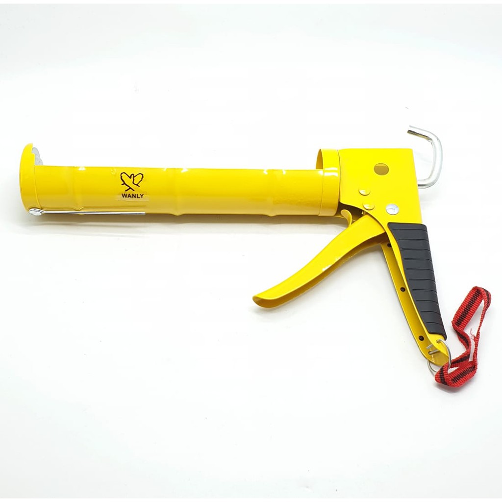 WL Kuning Heavy Duty Alat Tembakan Silikon Sealant Lem Kaca (Pjg 30cm, Lem 300ml)