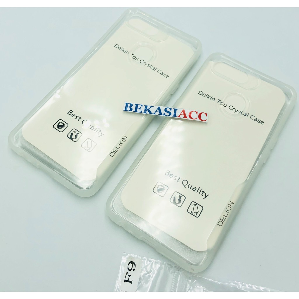 SILIKON OPPO F9 - SOFT CASE OPPO F9 DELKIN CRYSTAL CASE