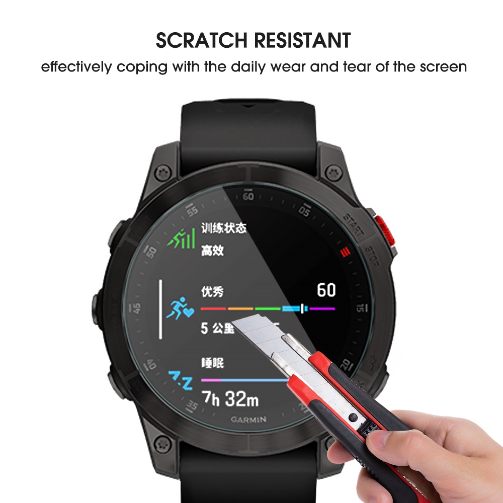 Tempered Glass Pelindung Layar Anti Gores / Ledakan Untuk Garmin Fenix