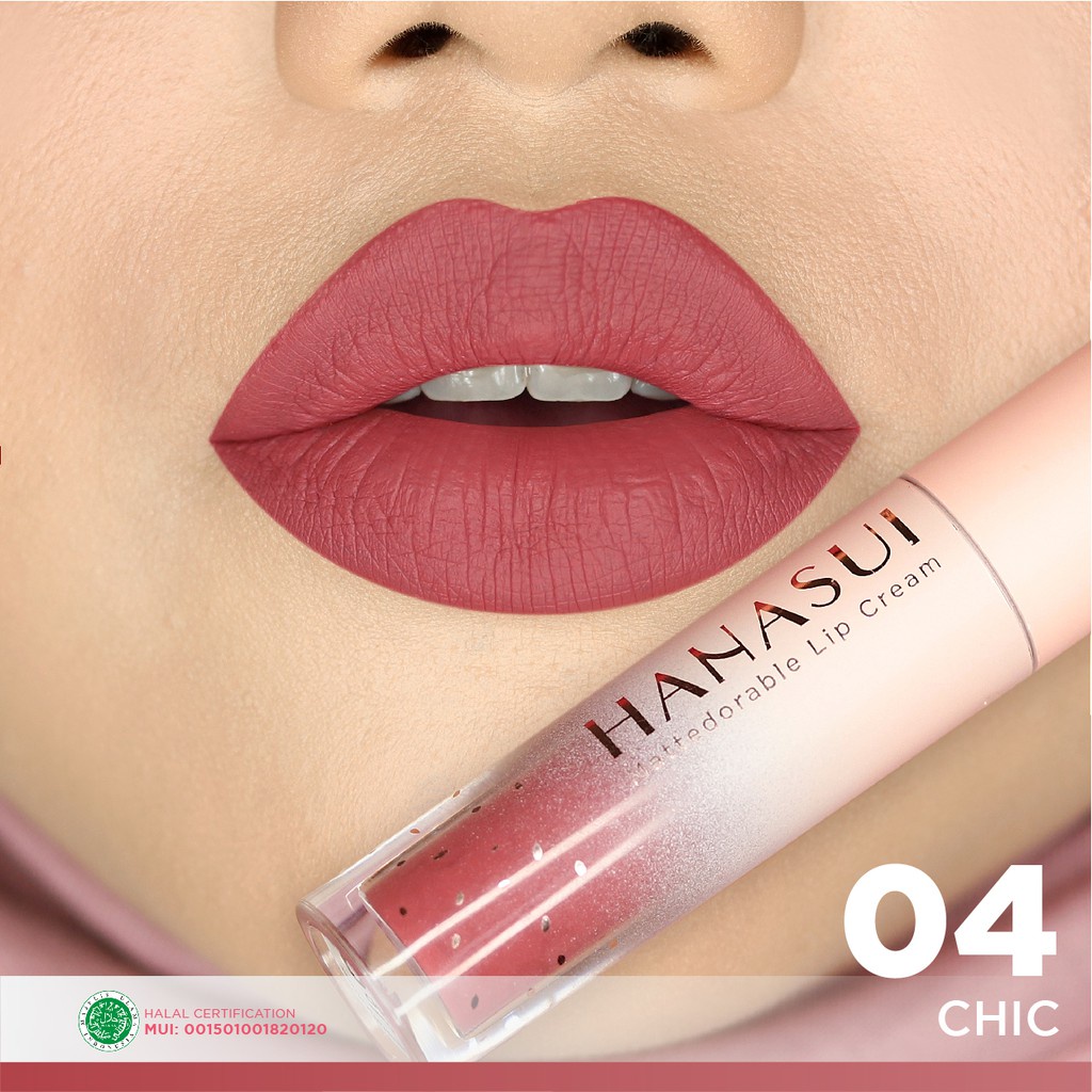 Hanasui Mattedorable Lip Cream 04 Chic